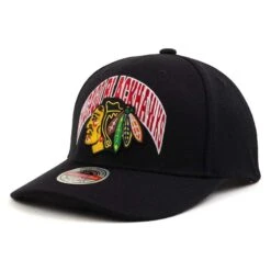 Mitchell & Ness Casquette Blackhawks NHL Letterman Type Classic Red