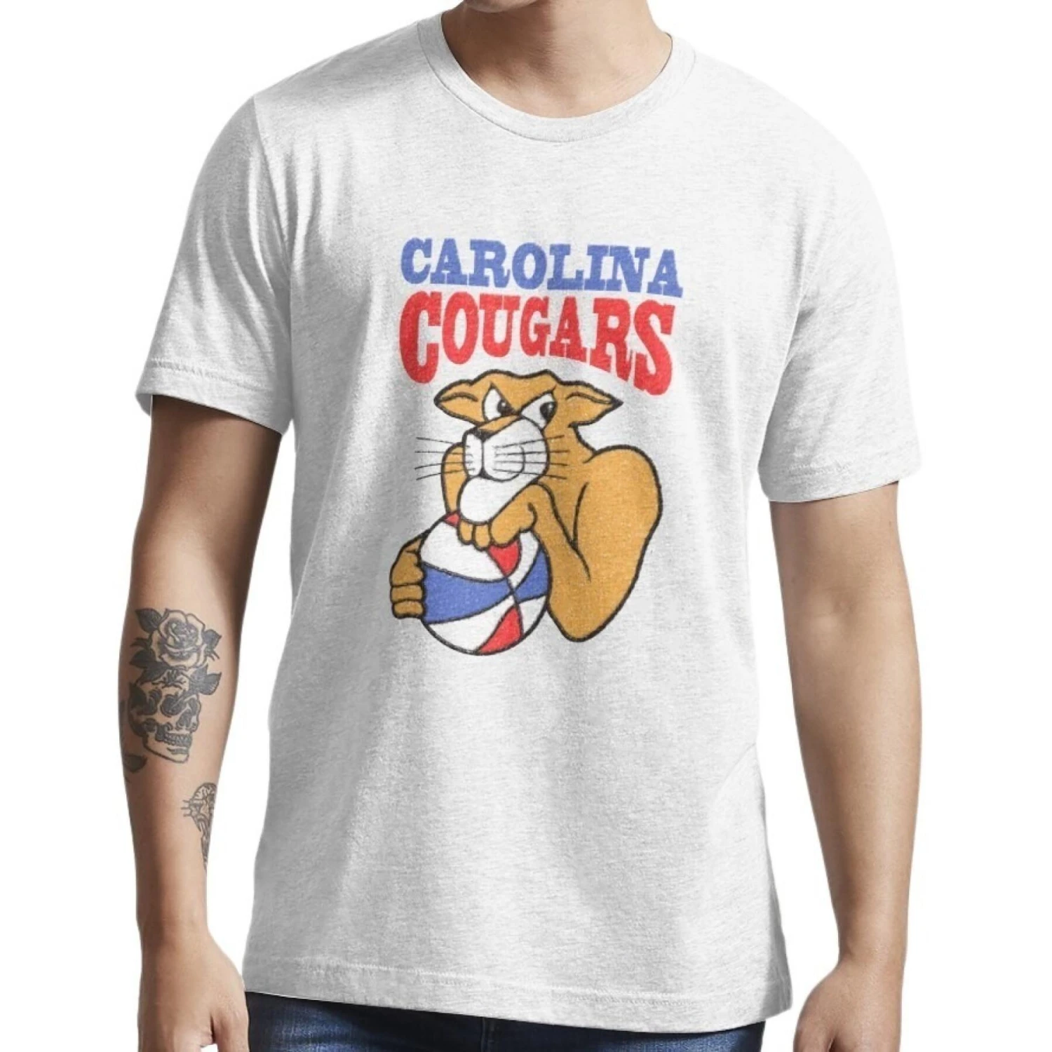 Mitchell & Ness T-shirt Carolina Cougars Team Logo Traditional