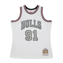 Mitchell & Ness Maillot Chicago Bulls NBA Cracked Cement Swingman 1997 Dennis Rodman