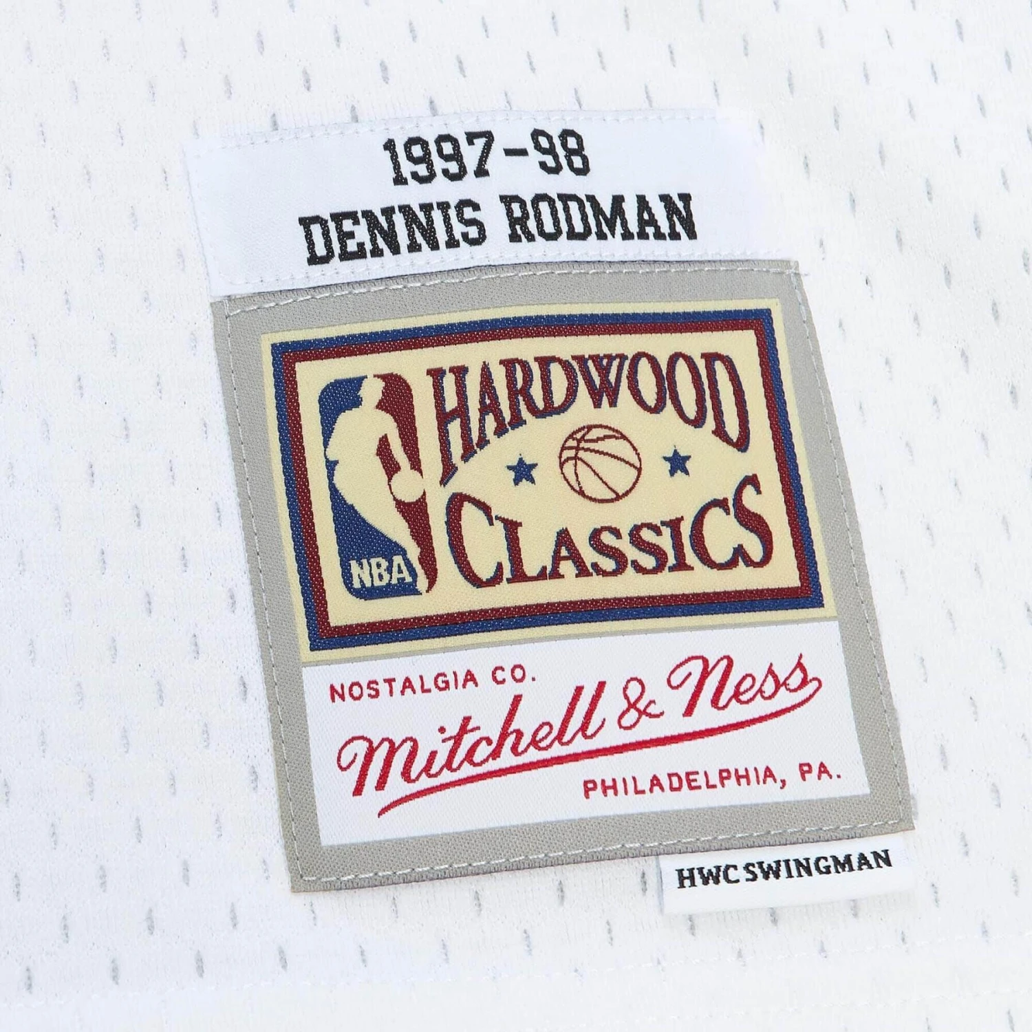 Mitchell & Ness Maillot Chicago Bulls NBA Cracked Cement Swingman 1997 Dennis Rodman – Image 4