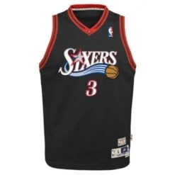 Mitchell & Ness NBA JR - Maillot Iverson 76ers Noir - Mitchell&Ness