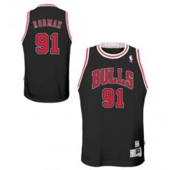 Mitchell & Ness NBA JR - Maillot Rodman Bulls Noir - Mitchell&Ness