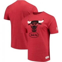 Mitchell & Ness NBA JR - Tee Shirt Bulls Rouge - Mitchell&Ness