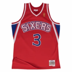 Mitchell & Ness SWINGMAN NBA ALLEN IVERSON SIXERS ROUGE MITCHELL&NESS
